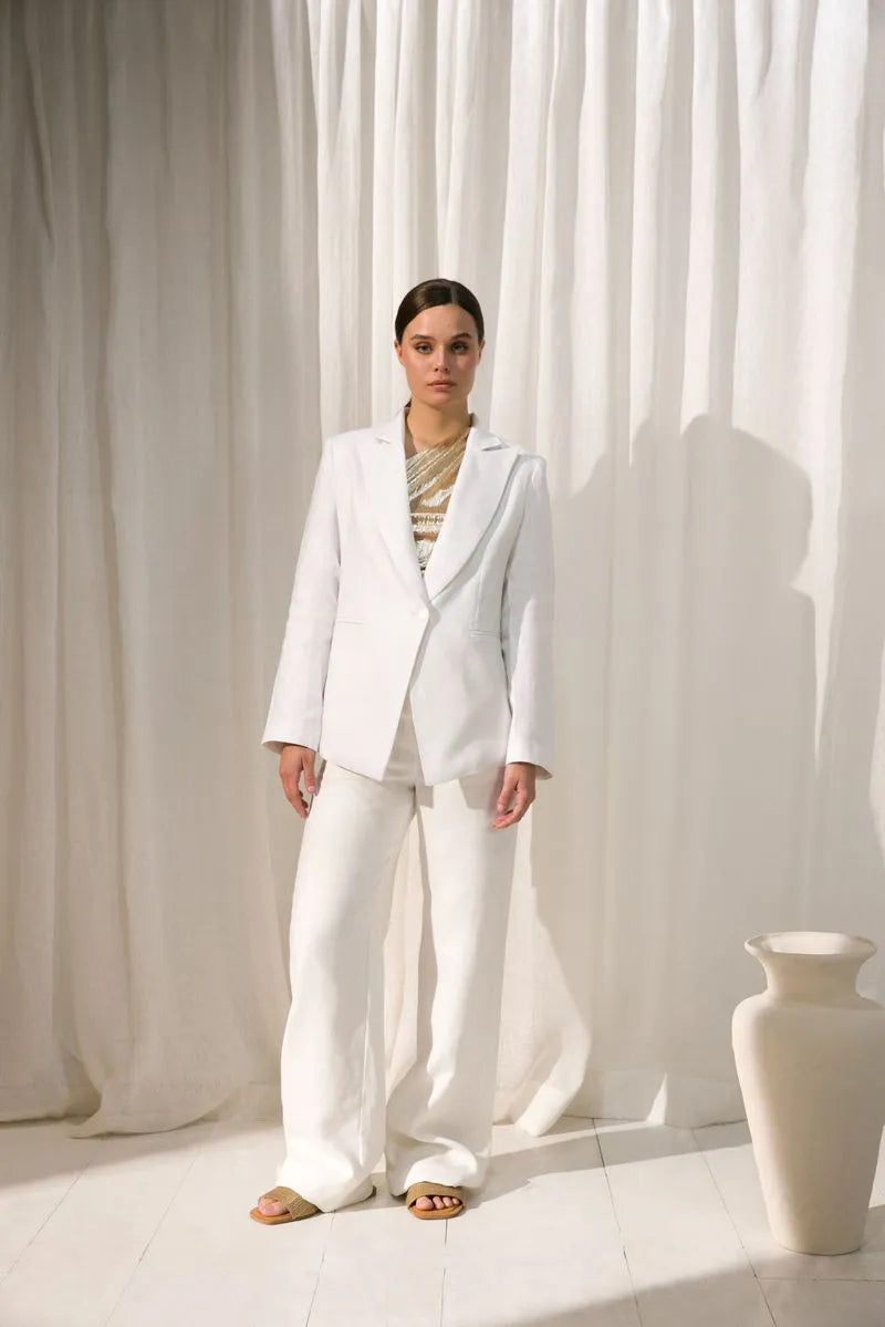 PANTALON RINA OFF WHITE