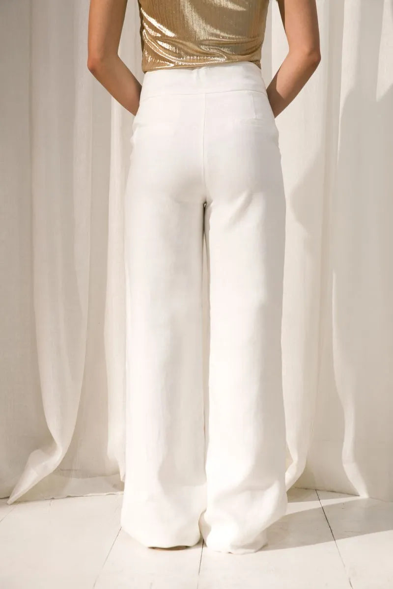 PANTALON RINA OFF WHITE