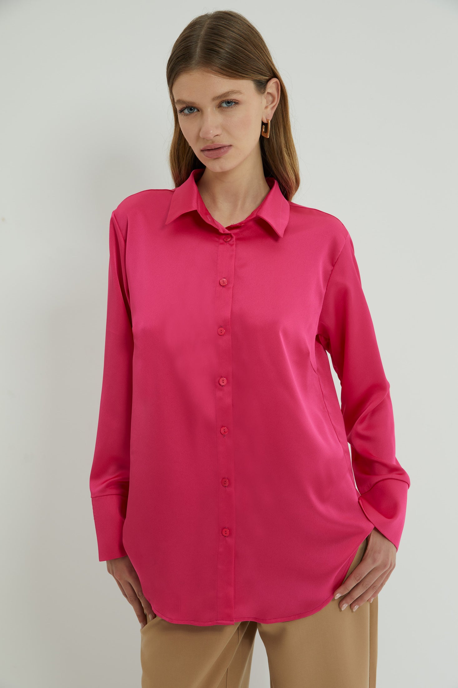 CAMISA DA VINCI FUCSIA
