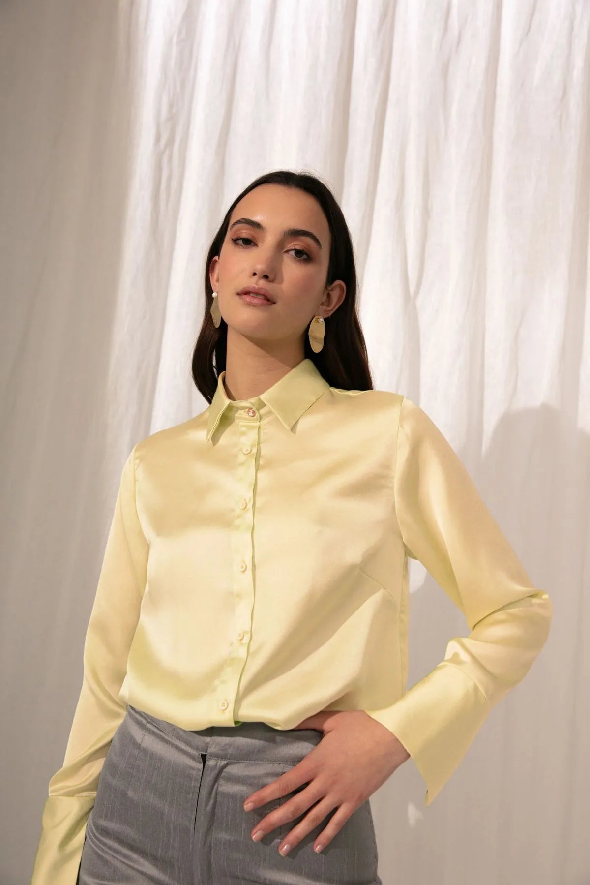 CAMISA CALISTA AMARILLO