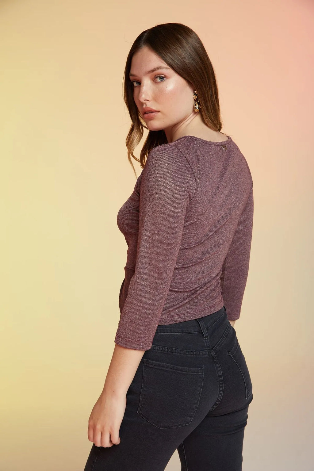 TOP AMARILIS VIOLETA