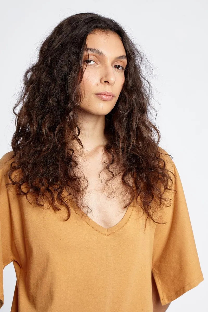 VESTIDO POLDY CAMEL