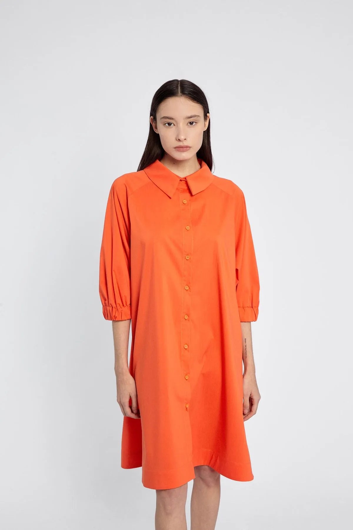 VESTIDO CAMISERO LUA NARANJA