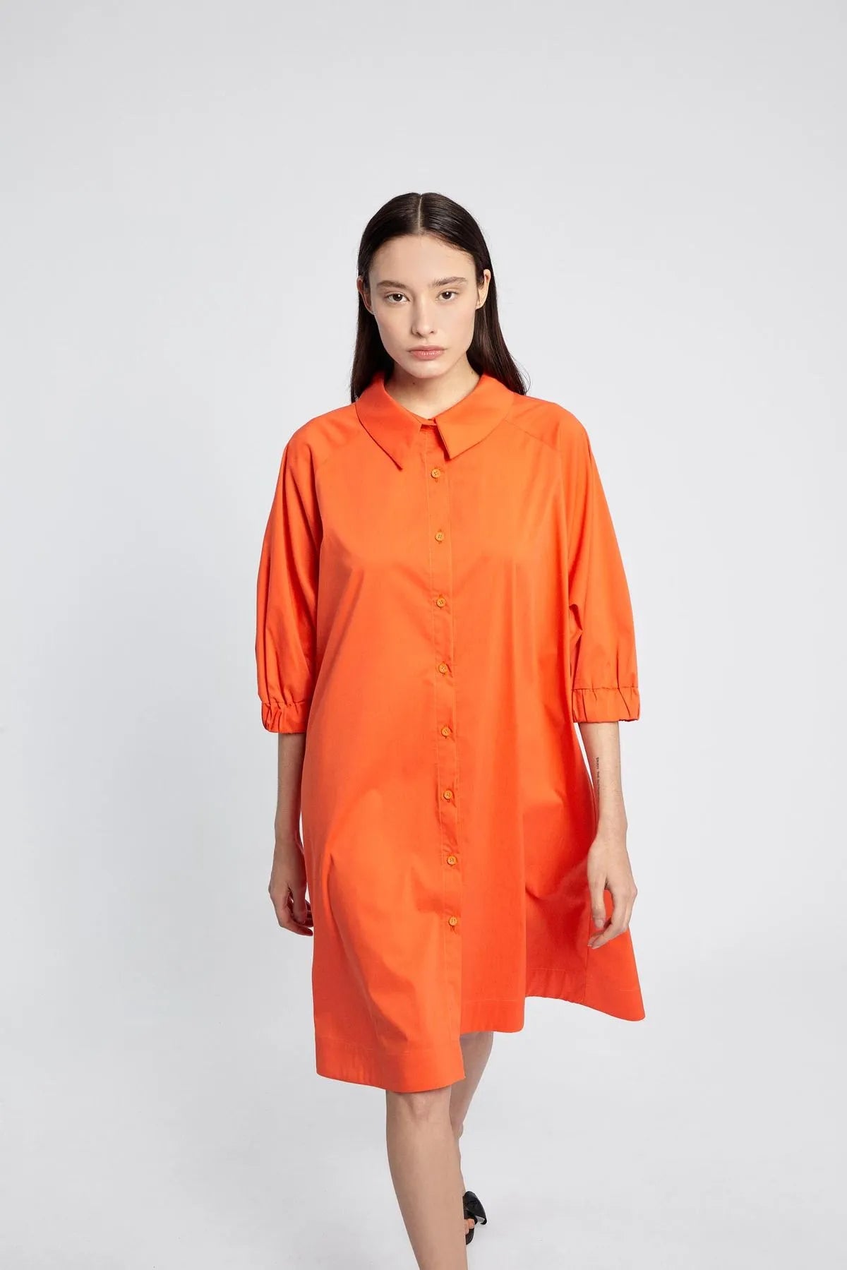 VESTIDO CAMISERO LUA NARANJA