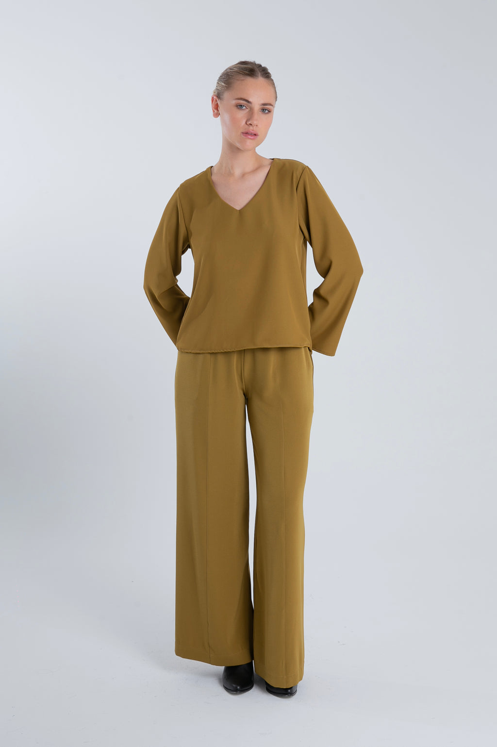 PANTALON BONNIE MOSTAZA