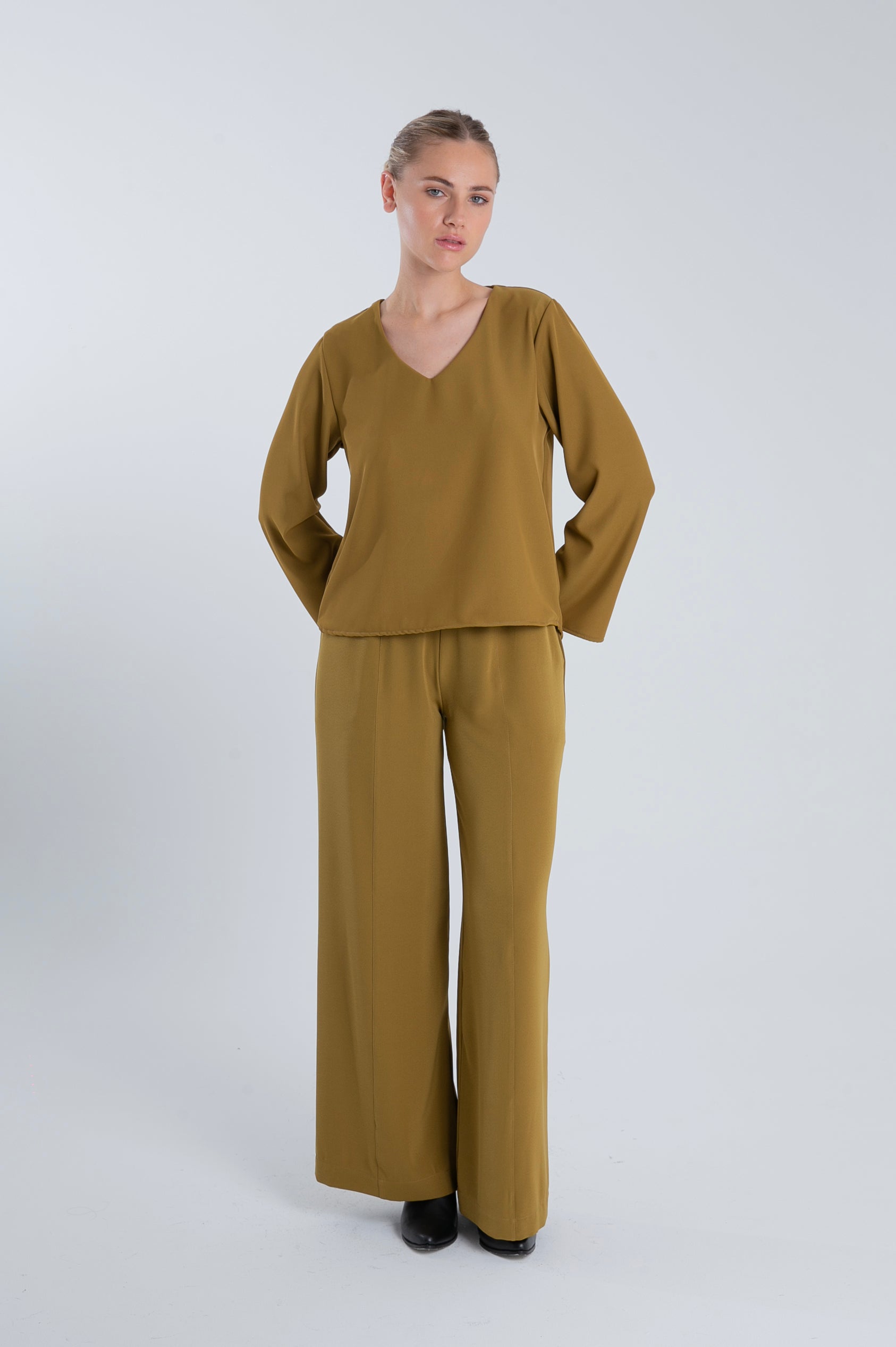 PANTALON BONNIE MOSTAZA