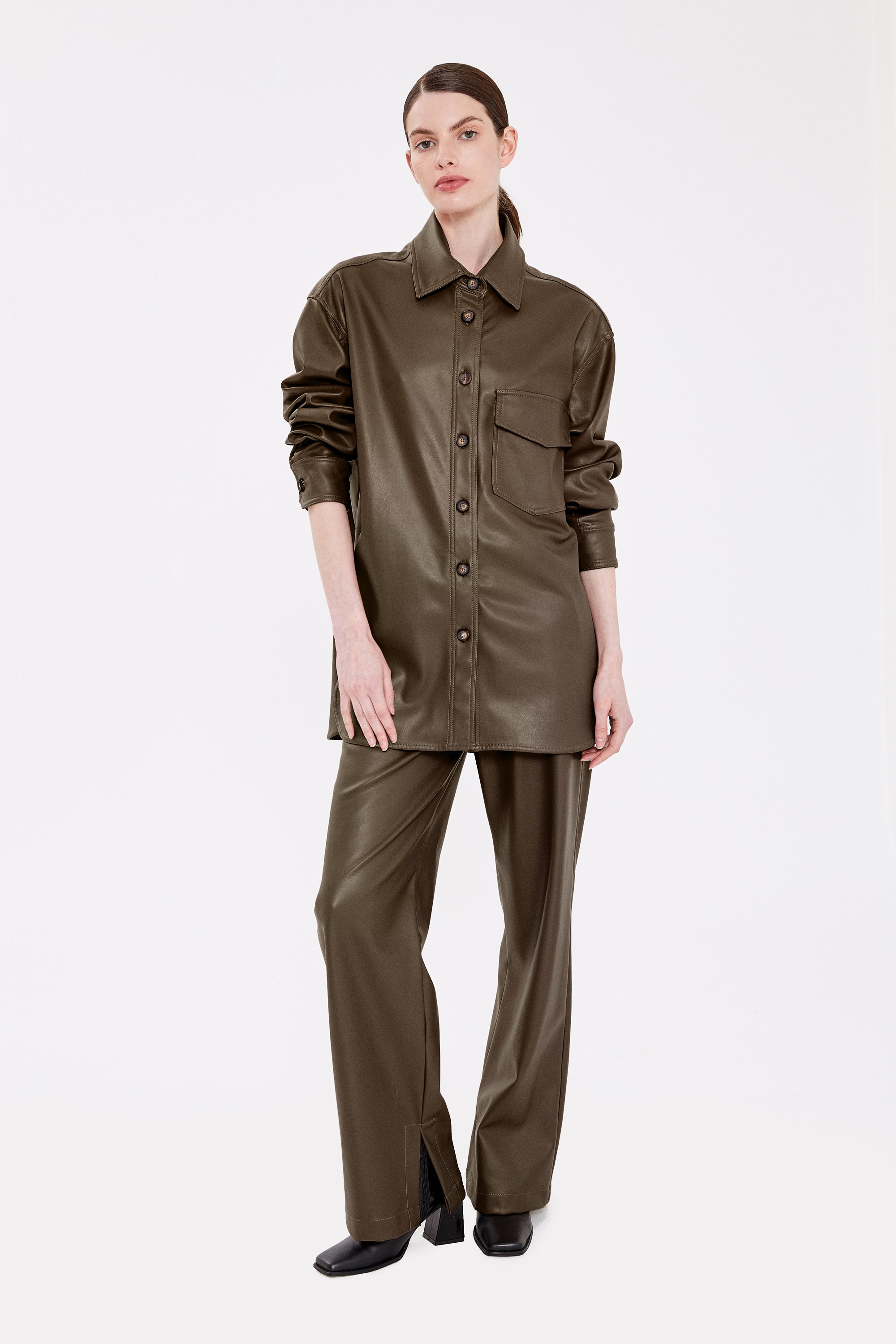CAMISACO BLUNT MARRON