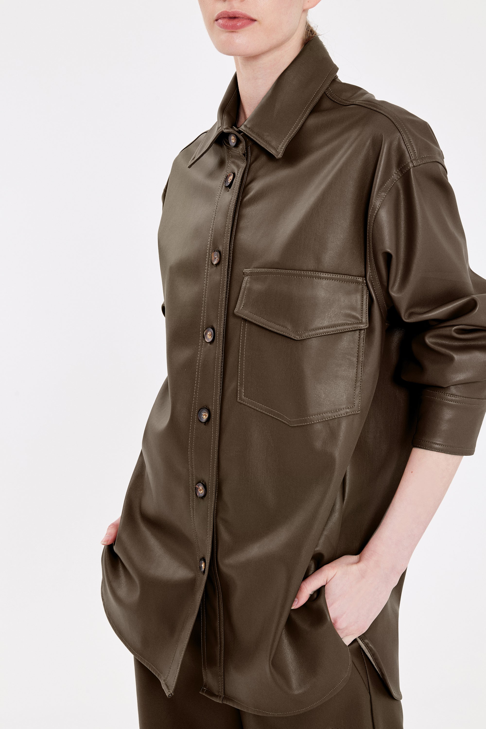 CAMISACO BLUNT MARRON