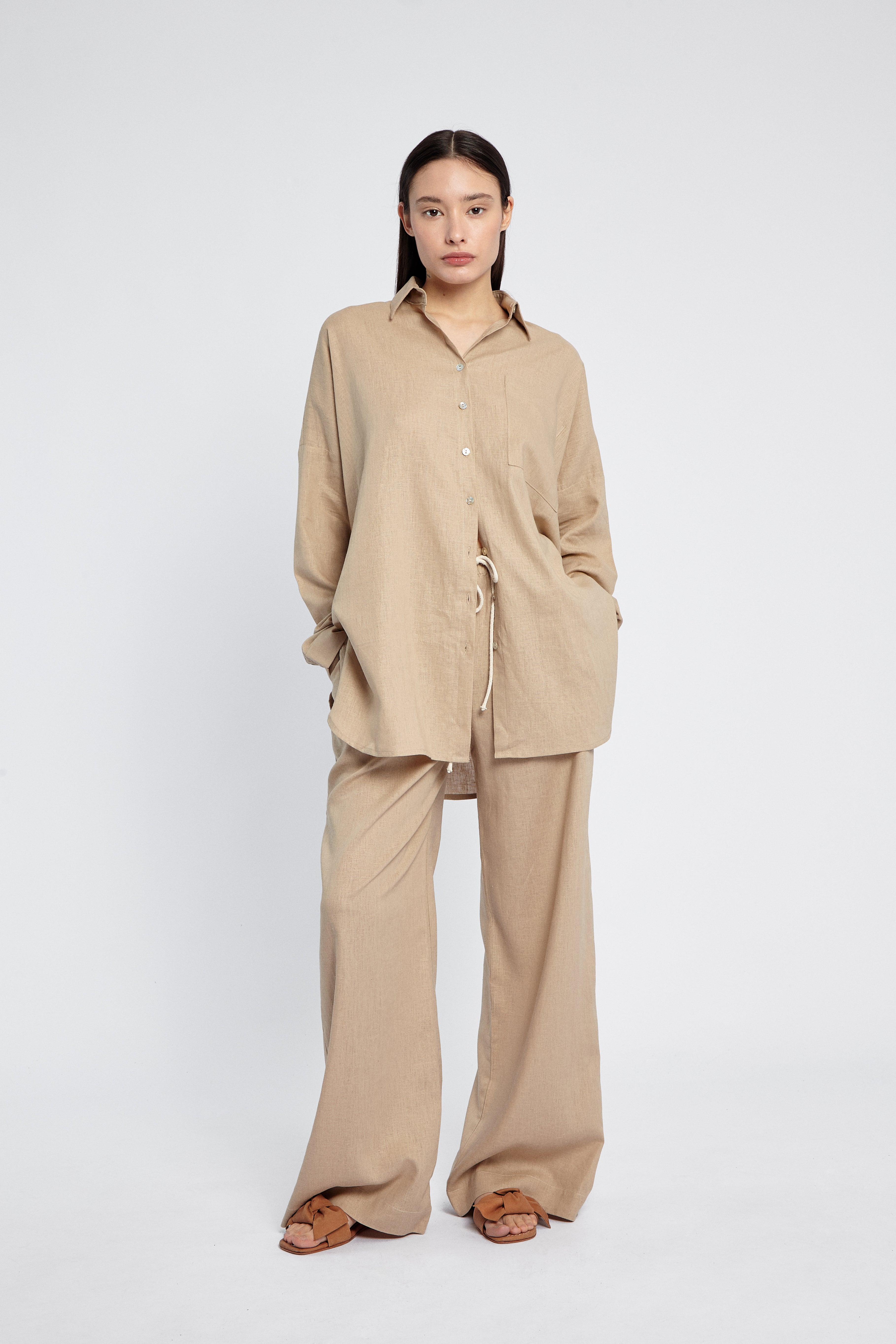 CAMISA LUCILA CAMEL