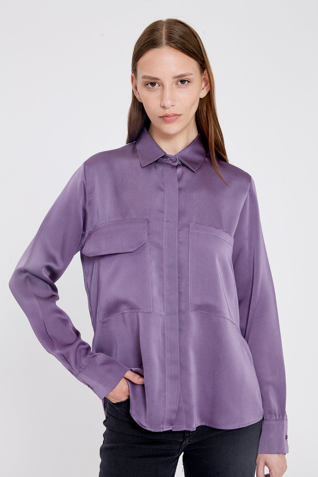CAMISA RUSSEL VIOLETA