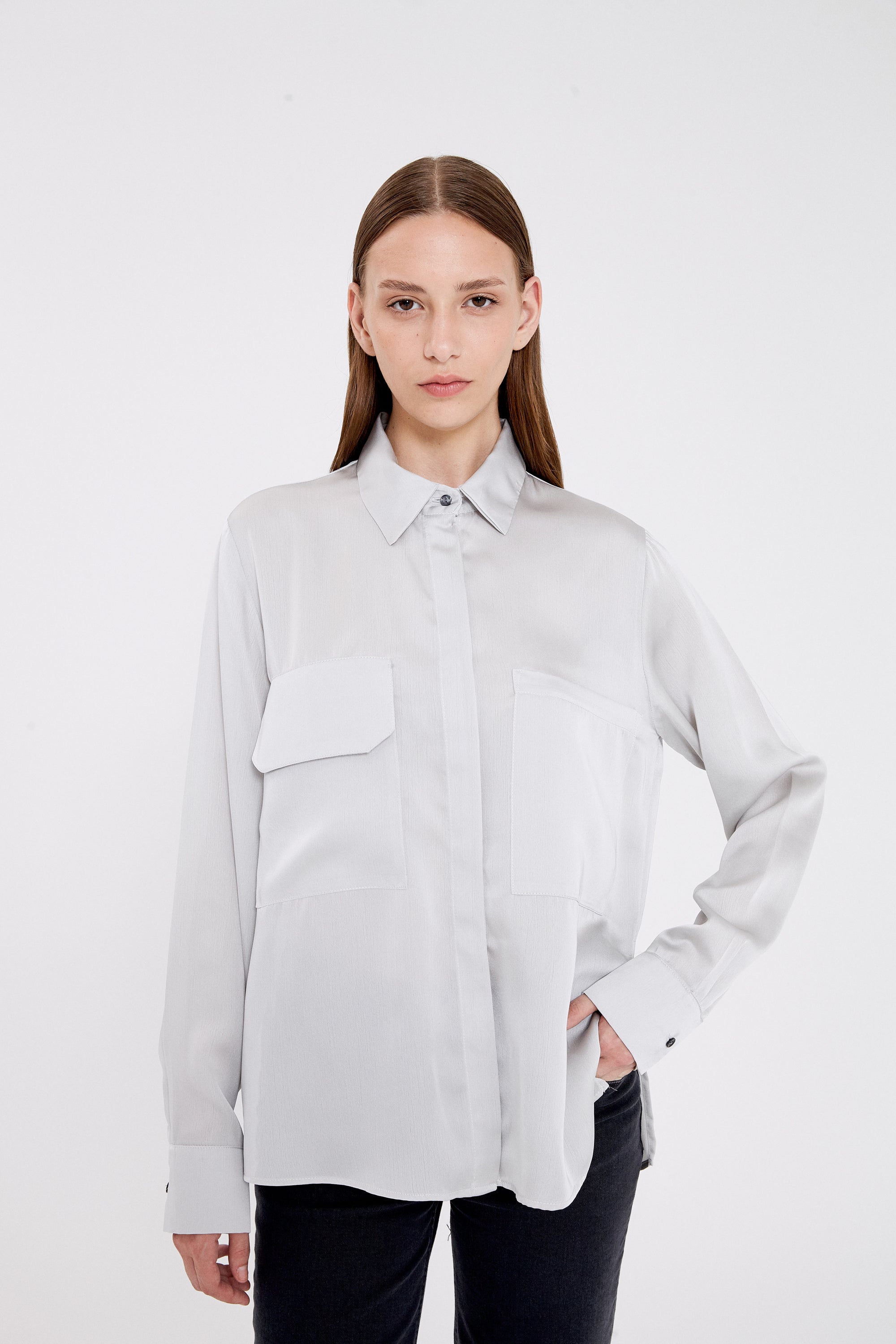 CAMISA RUSSEL GRIS