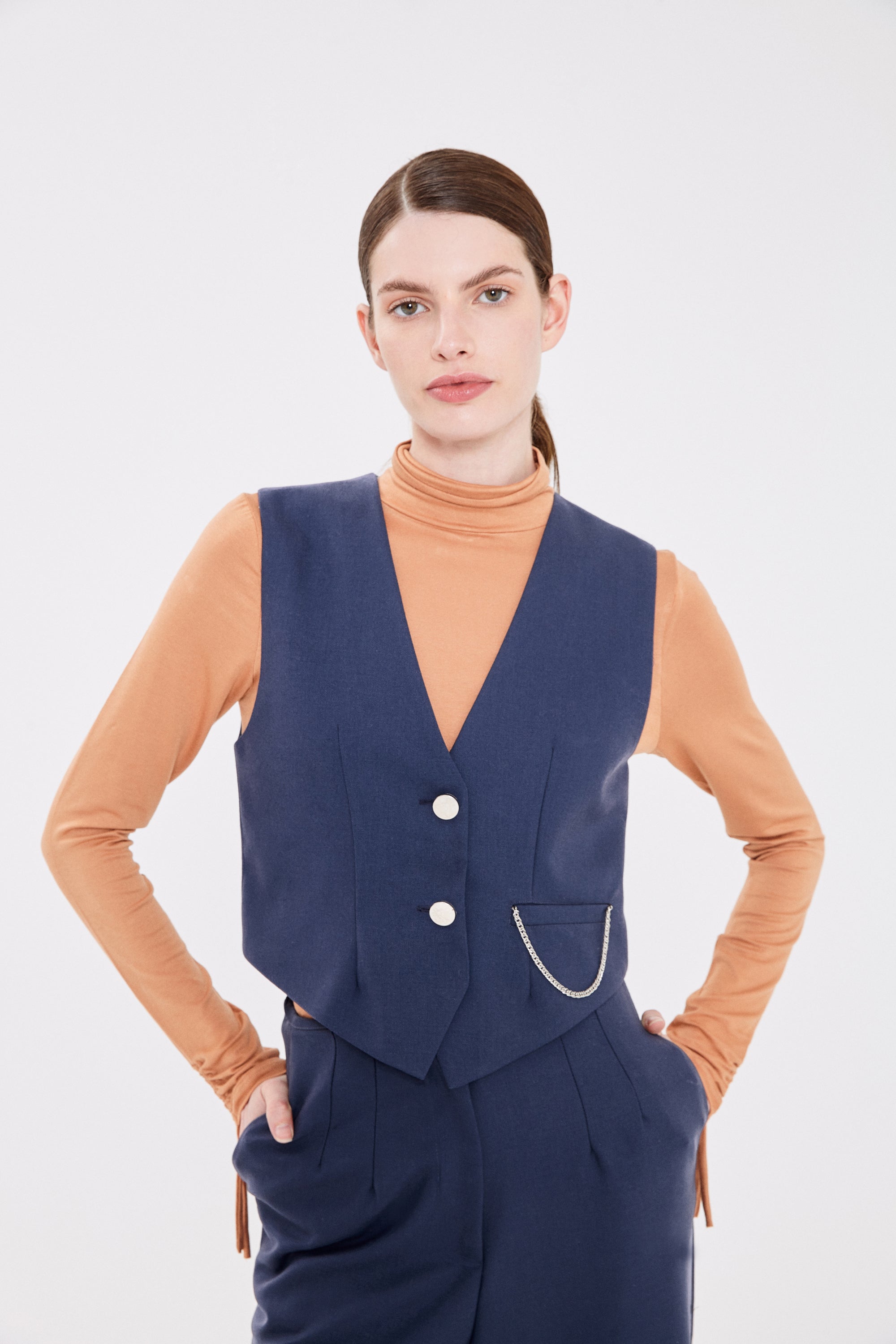CHALECO WELCH AZUL
