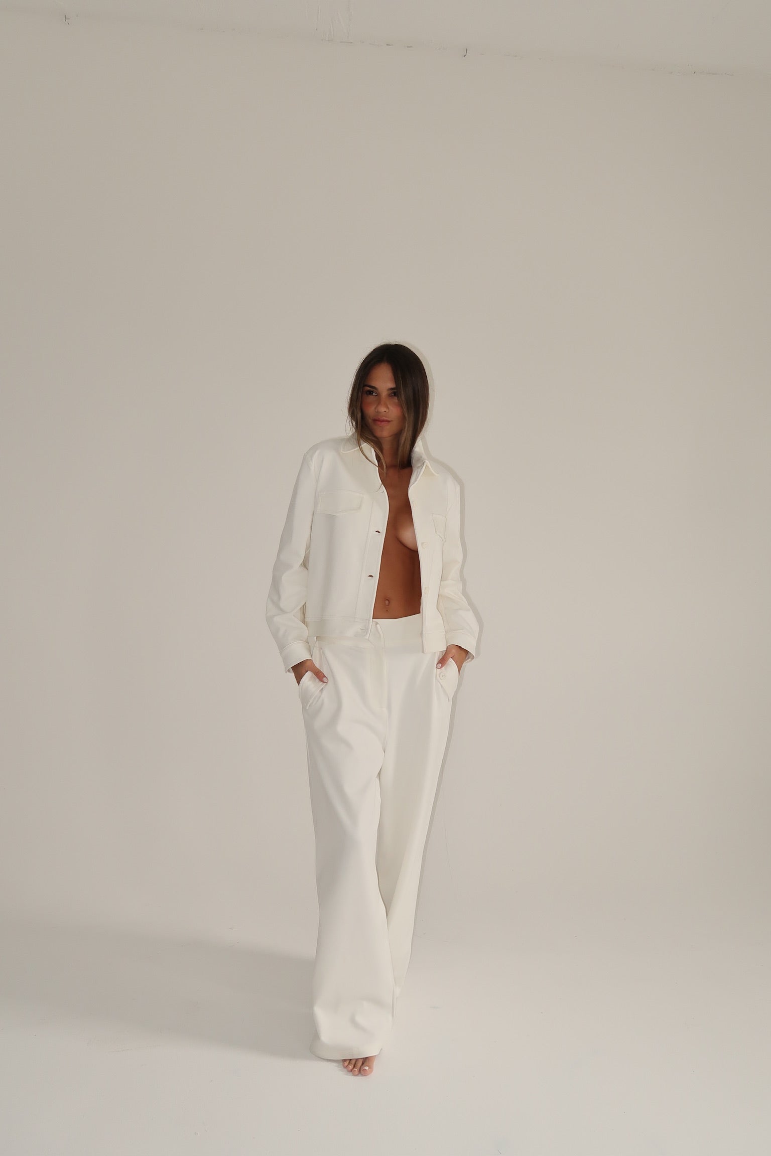 PANTALON LUCILE OFF WHITE