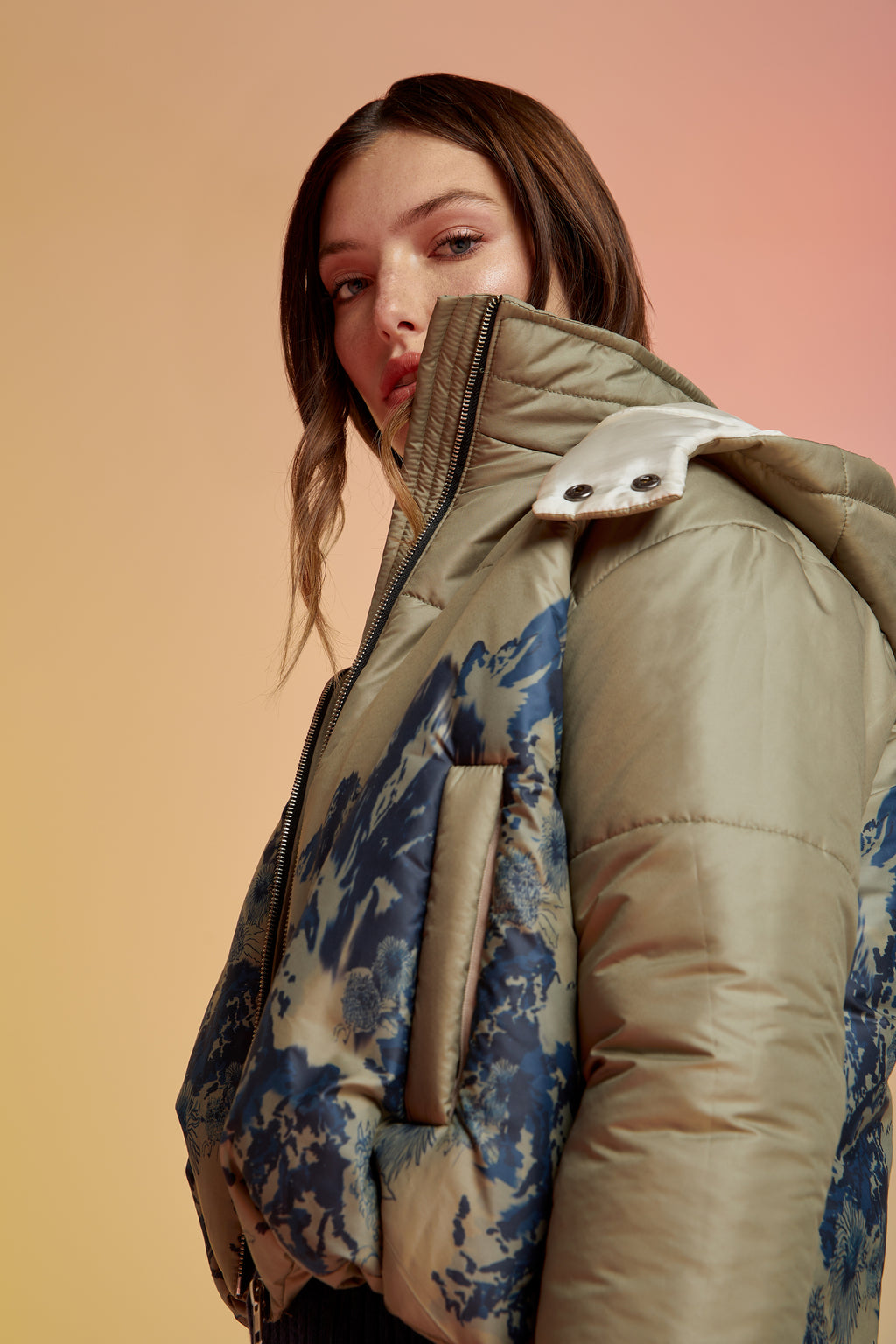 CAMPERA ROSES PRINT
