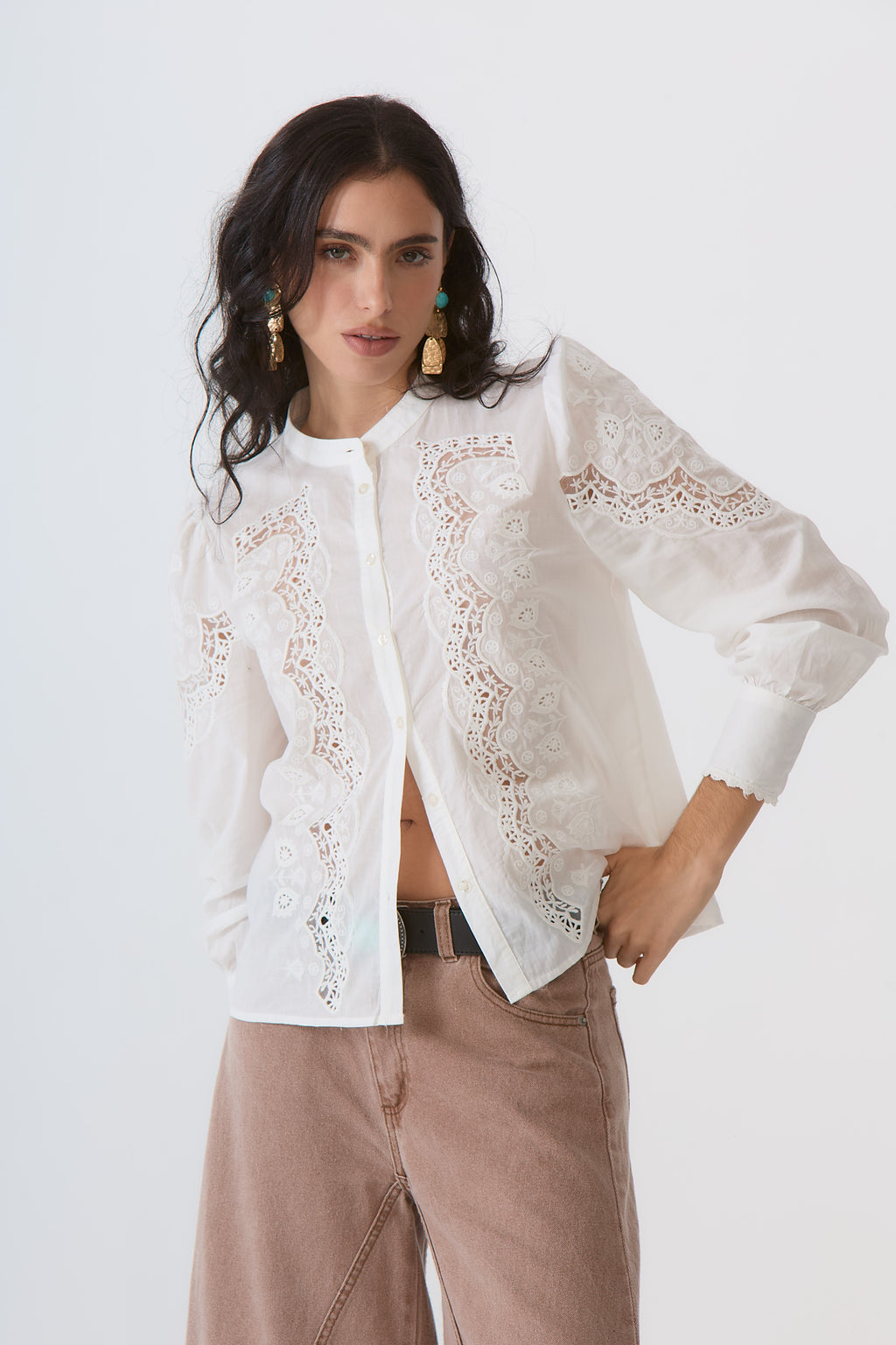 CAMISA CALA OFF WHITE