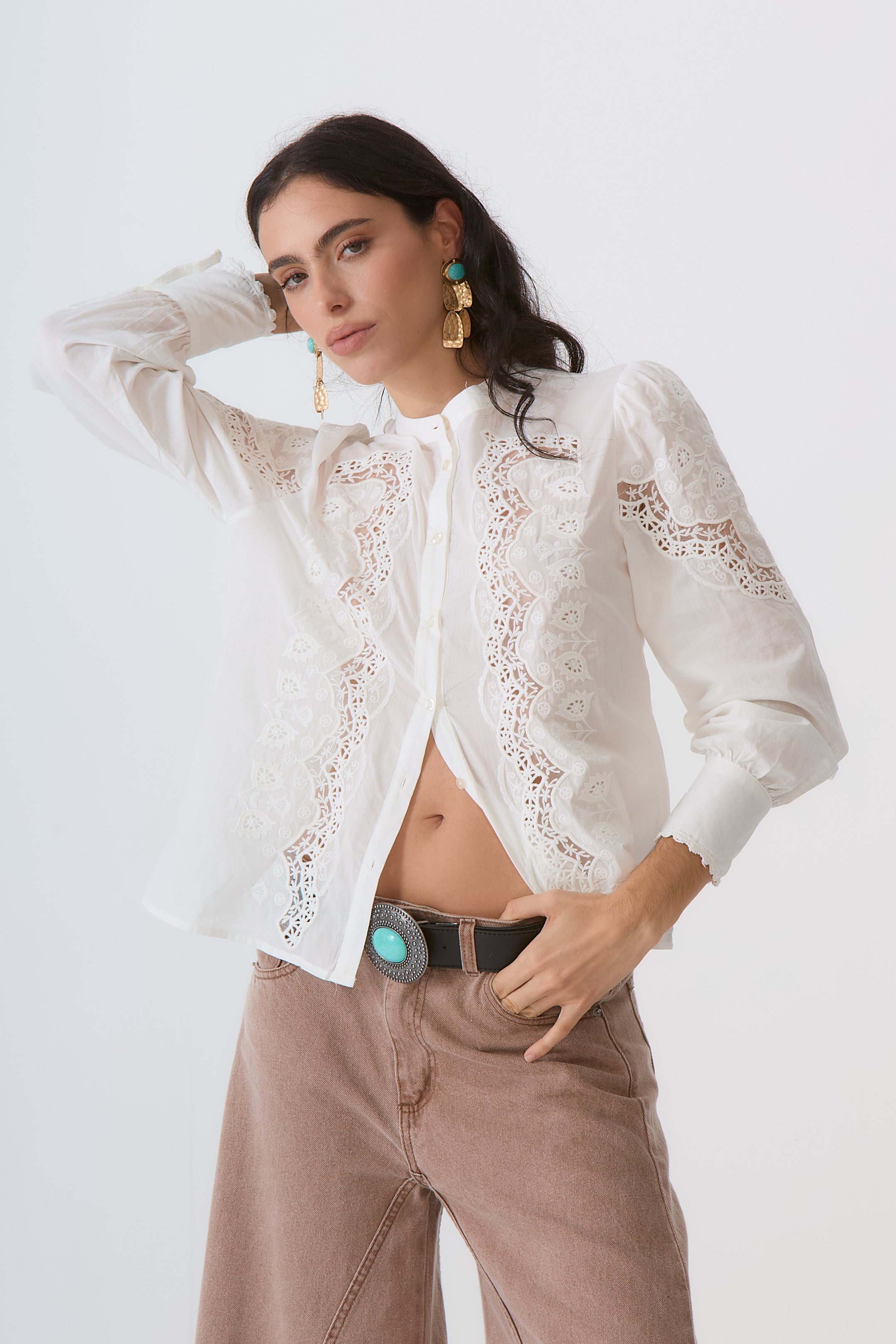 CAMISA CALA OFF WHITE