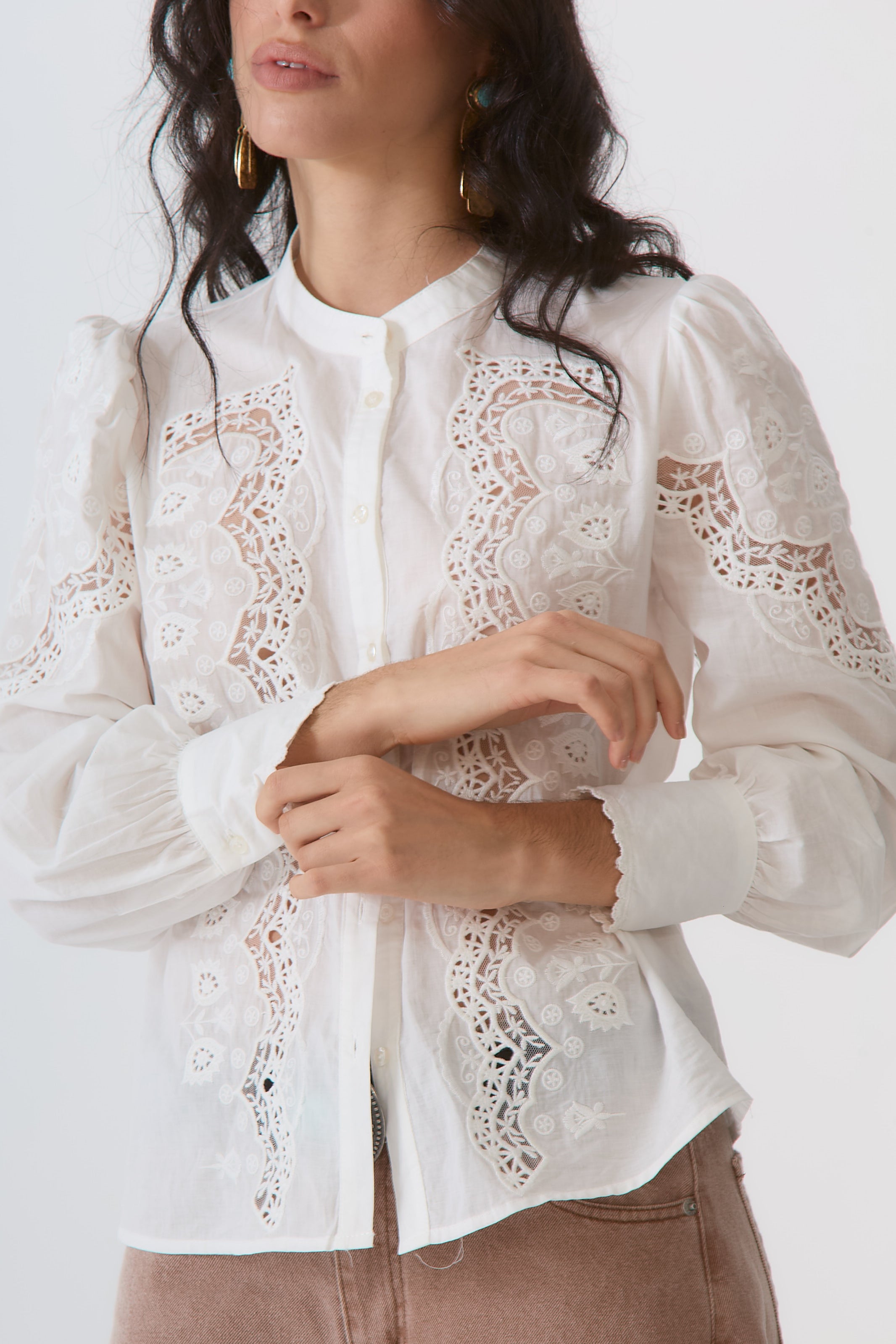 CAMISA CALA OFF WHITE