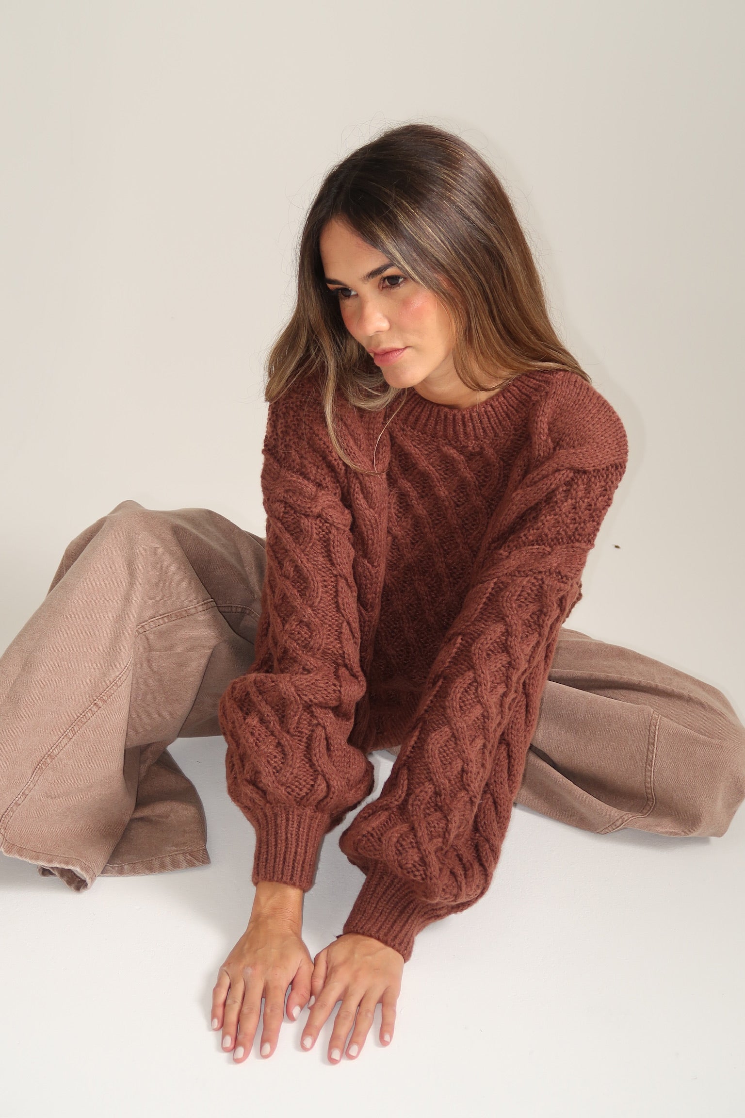 SWEATER CARAMEL CHOCOLATE