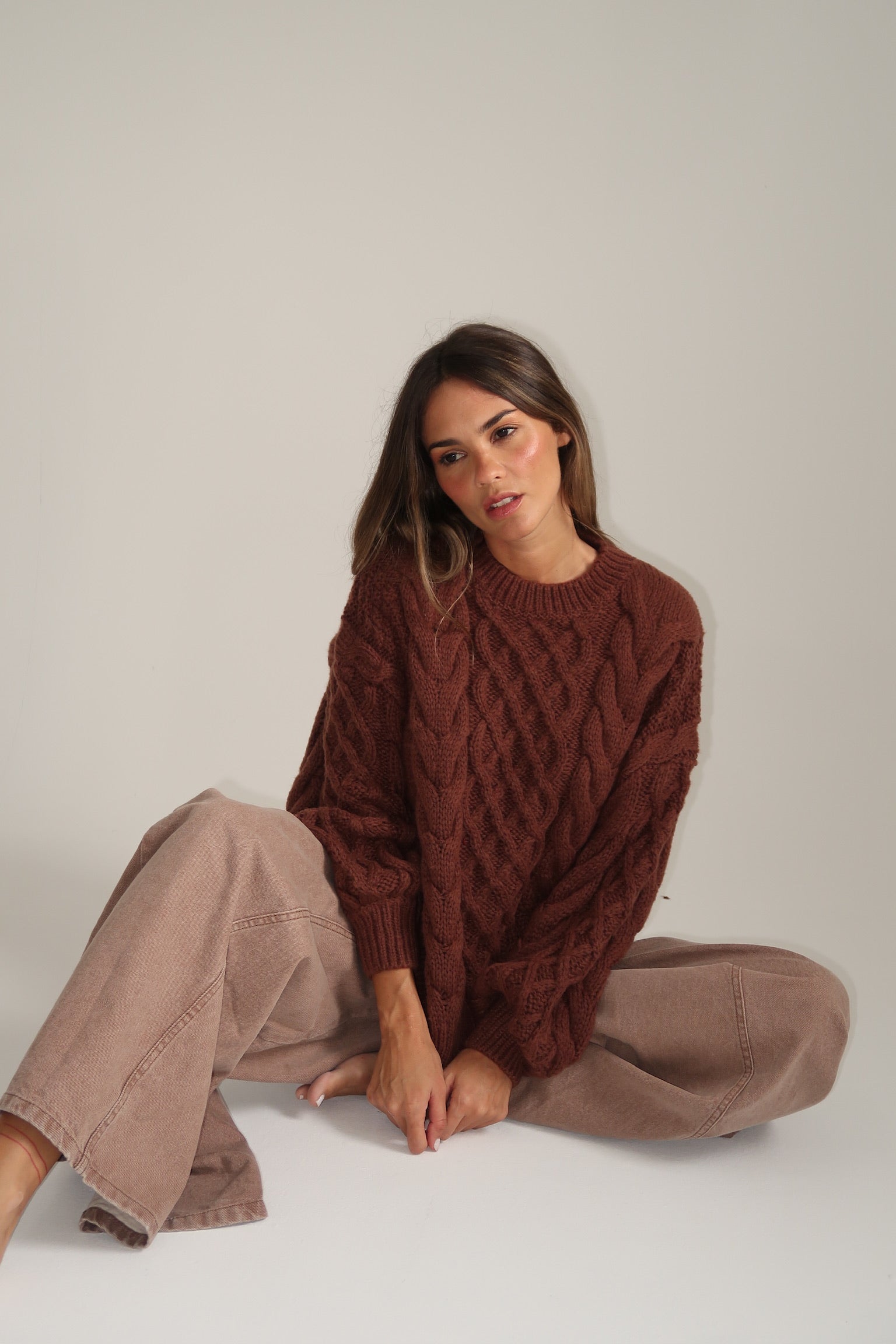 SWEATER CARAMEL CHOCOLATE