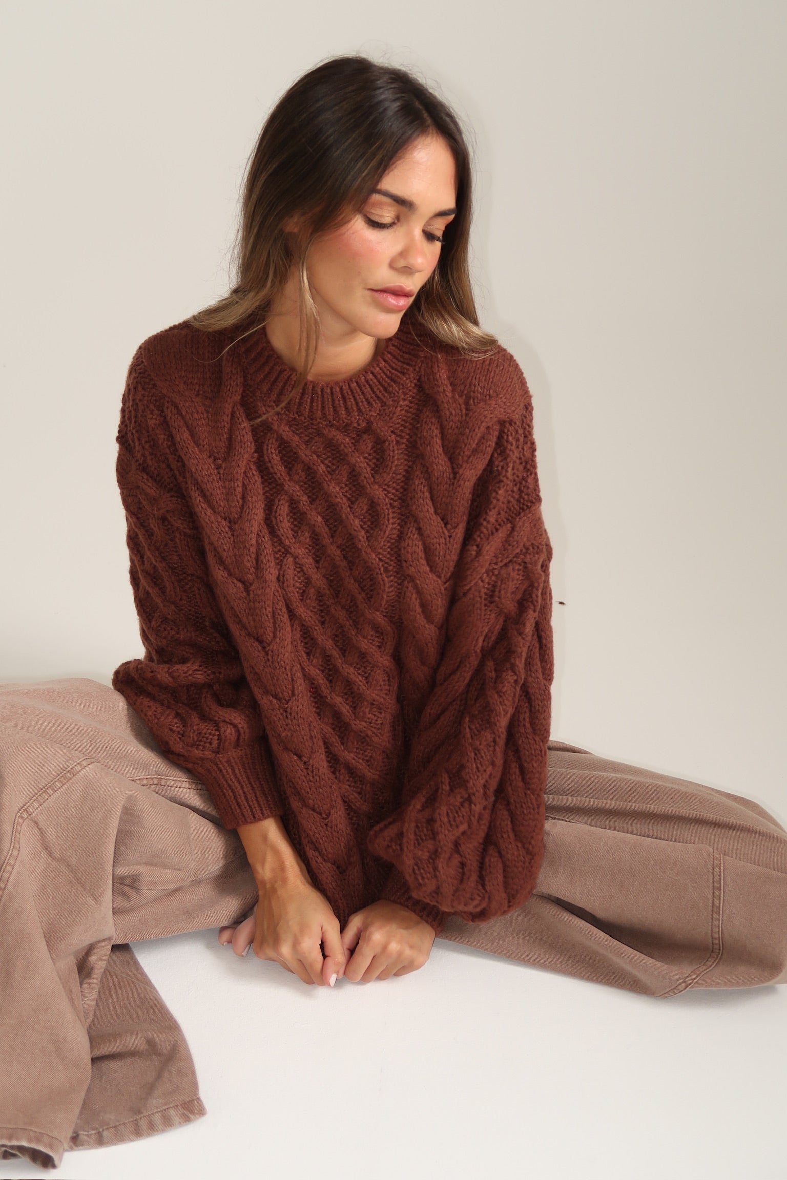 SWEATER CARAMEL CHOCOLATE