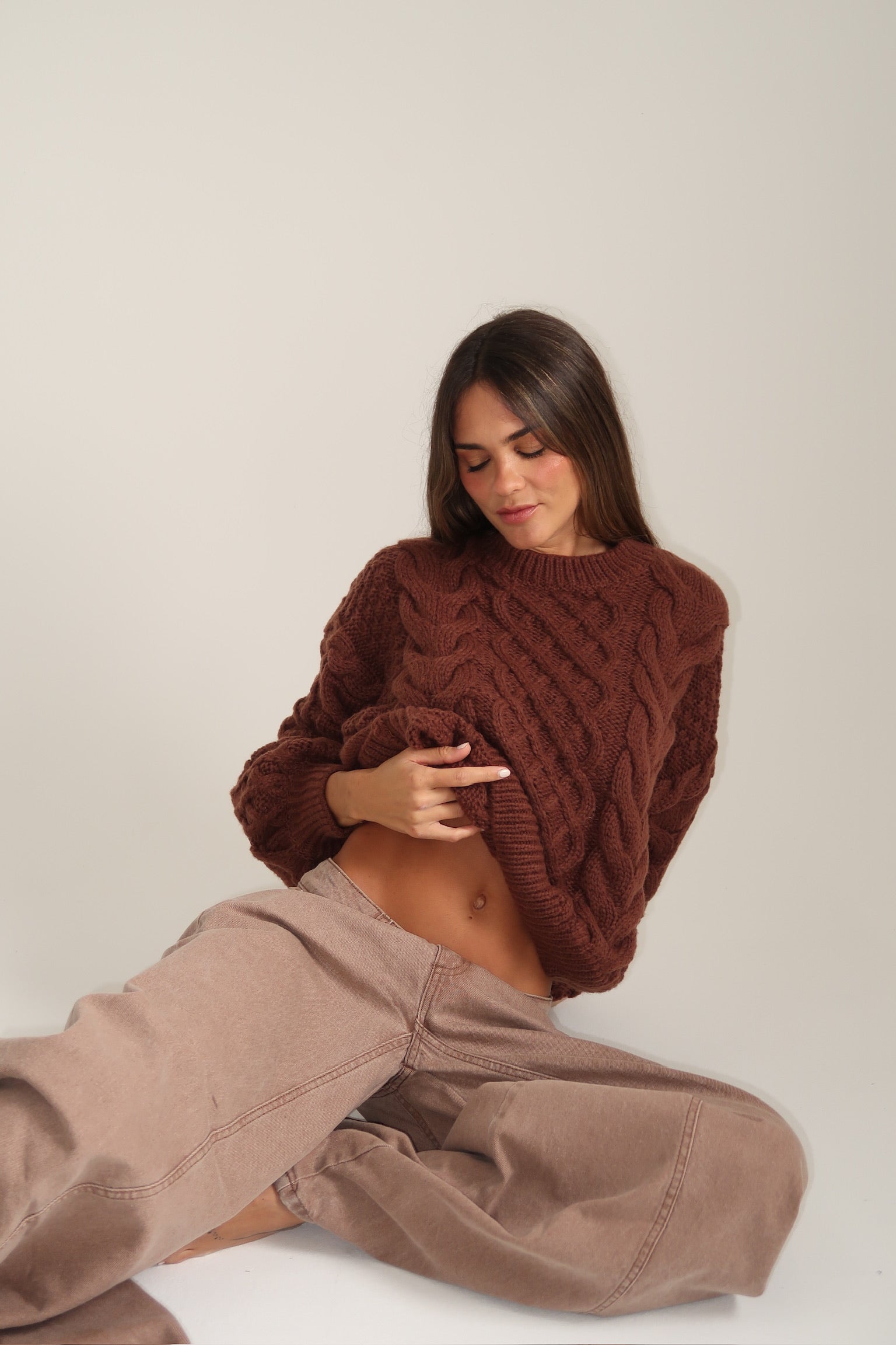 SWEATER CARAMEL CHOCOLATE