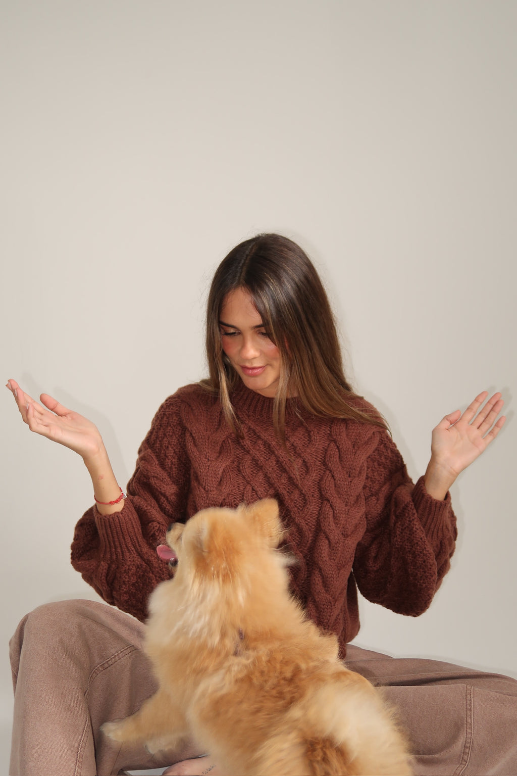 SWEATER CARAMEL CHOCOLATE