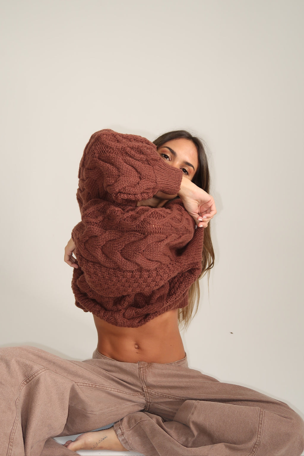SWEATER CARAMEL CHOCOLATE