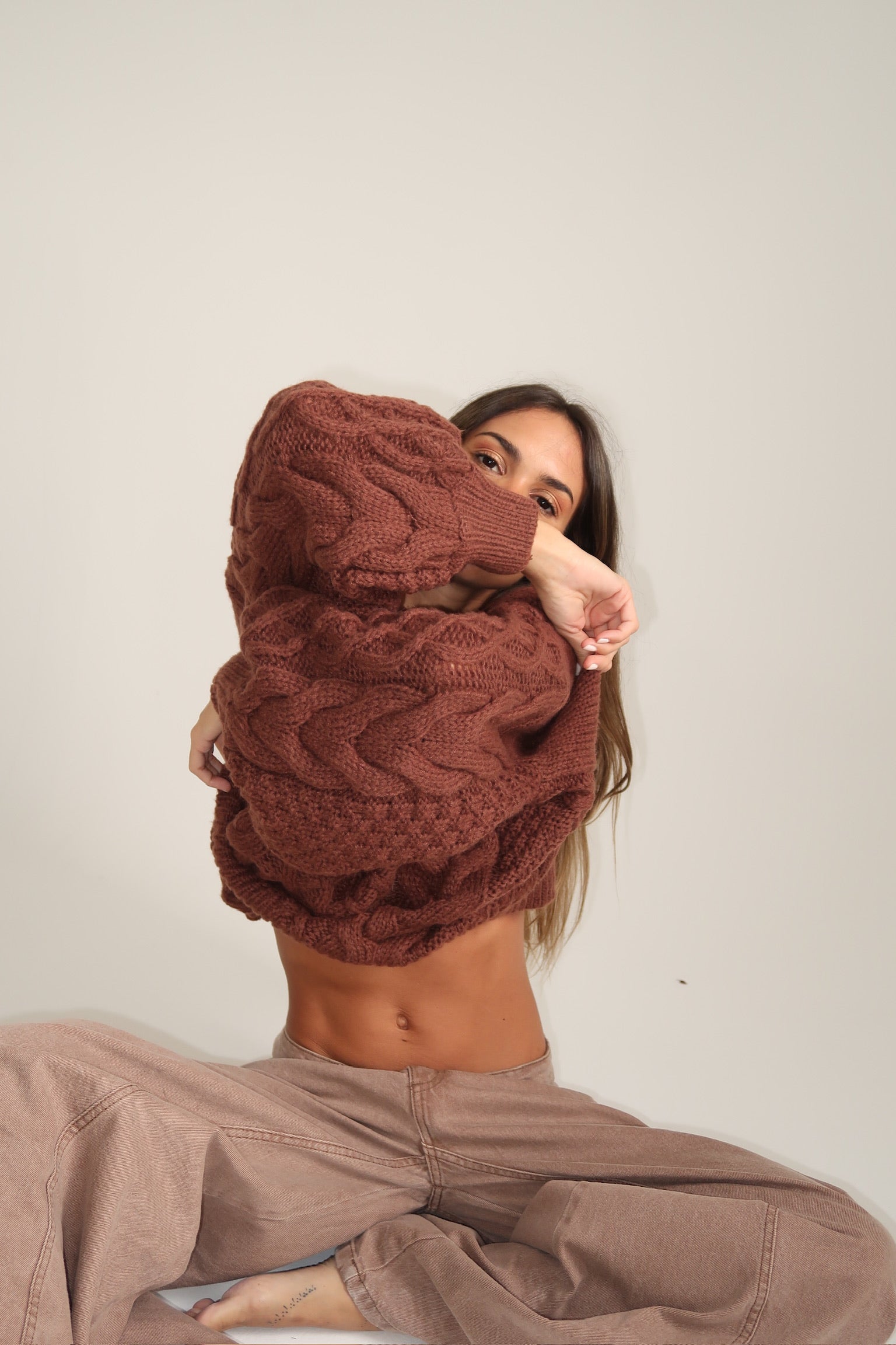 SWEATER CARAMEL CHOCOLATE