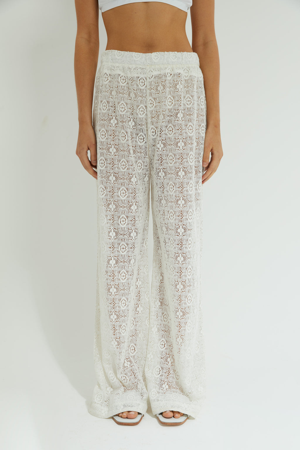 PANTALON POUSSIN OFF WHITE