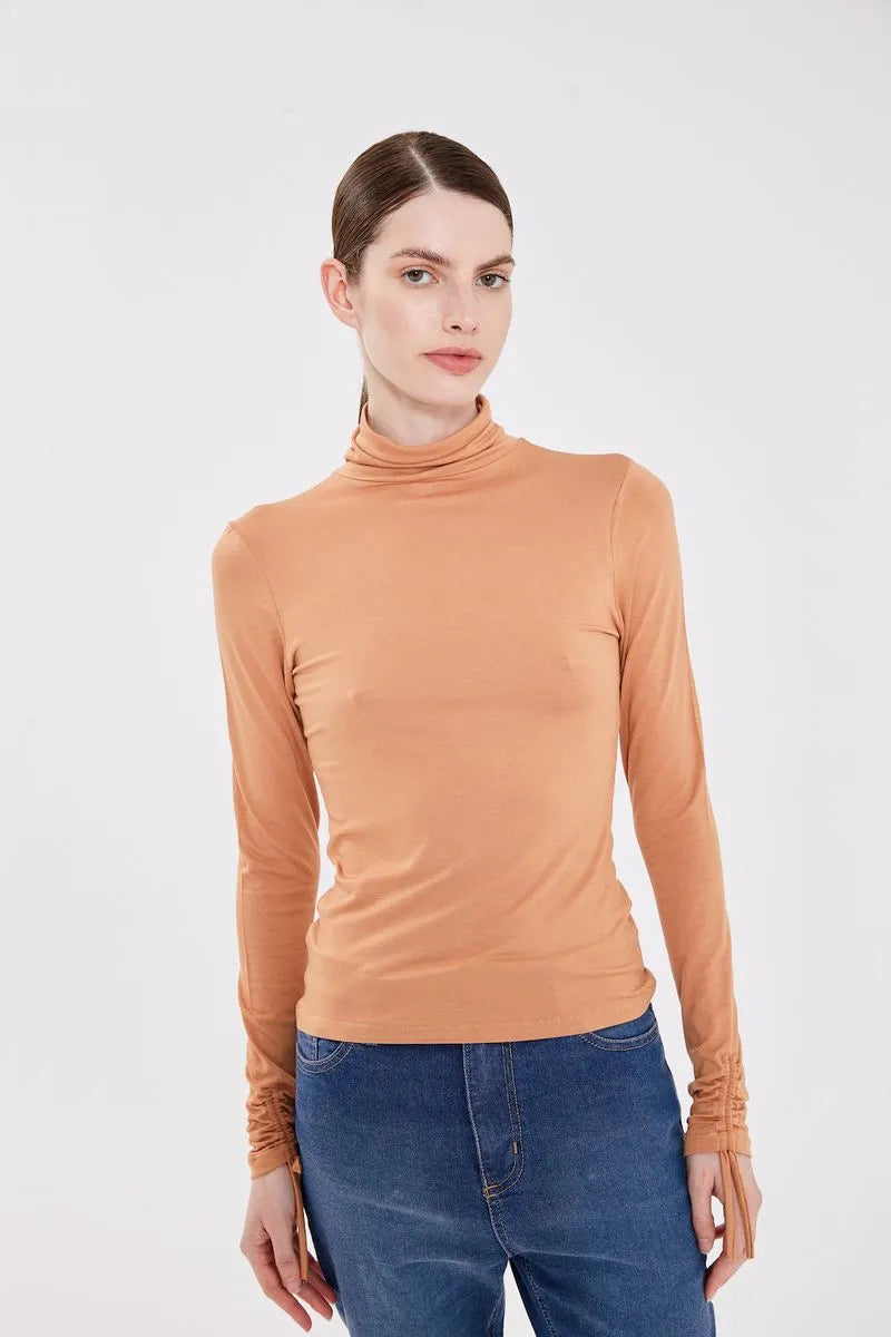 POLERA SHADOW CAMEL