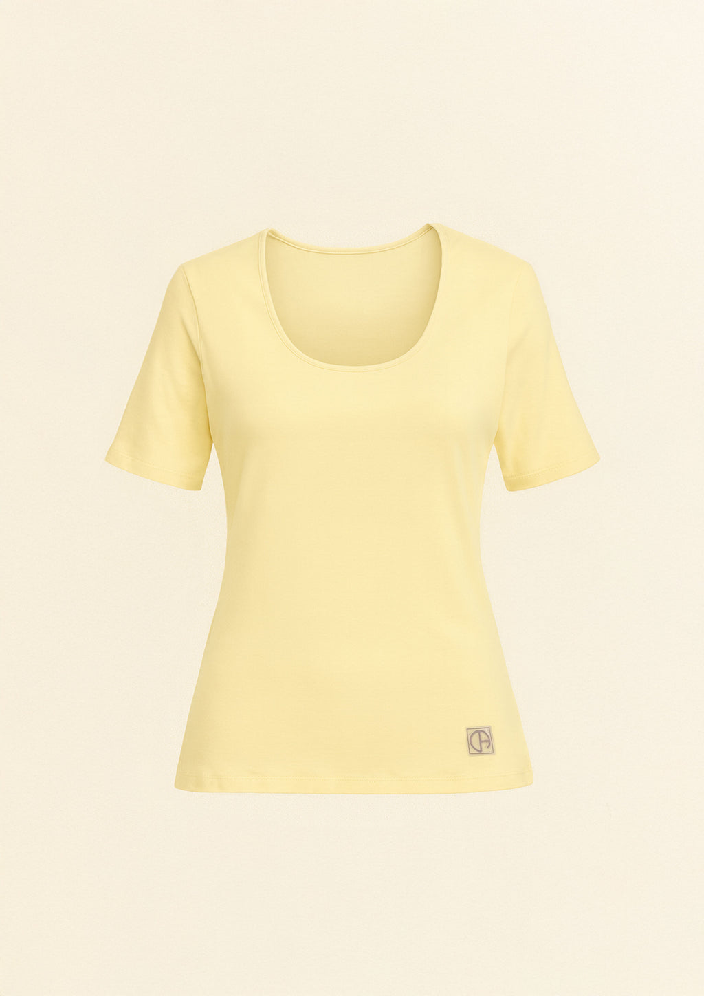 REMERA CLASICA CALA MANGA CORTA AMARILLA