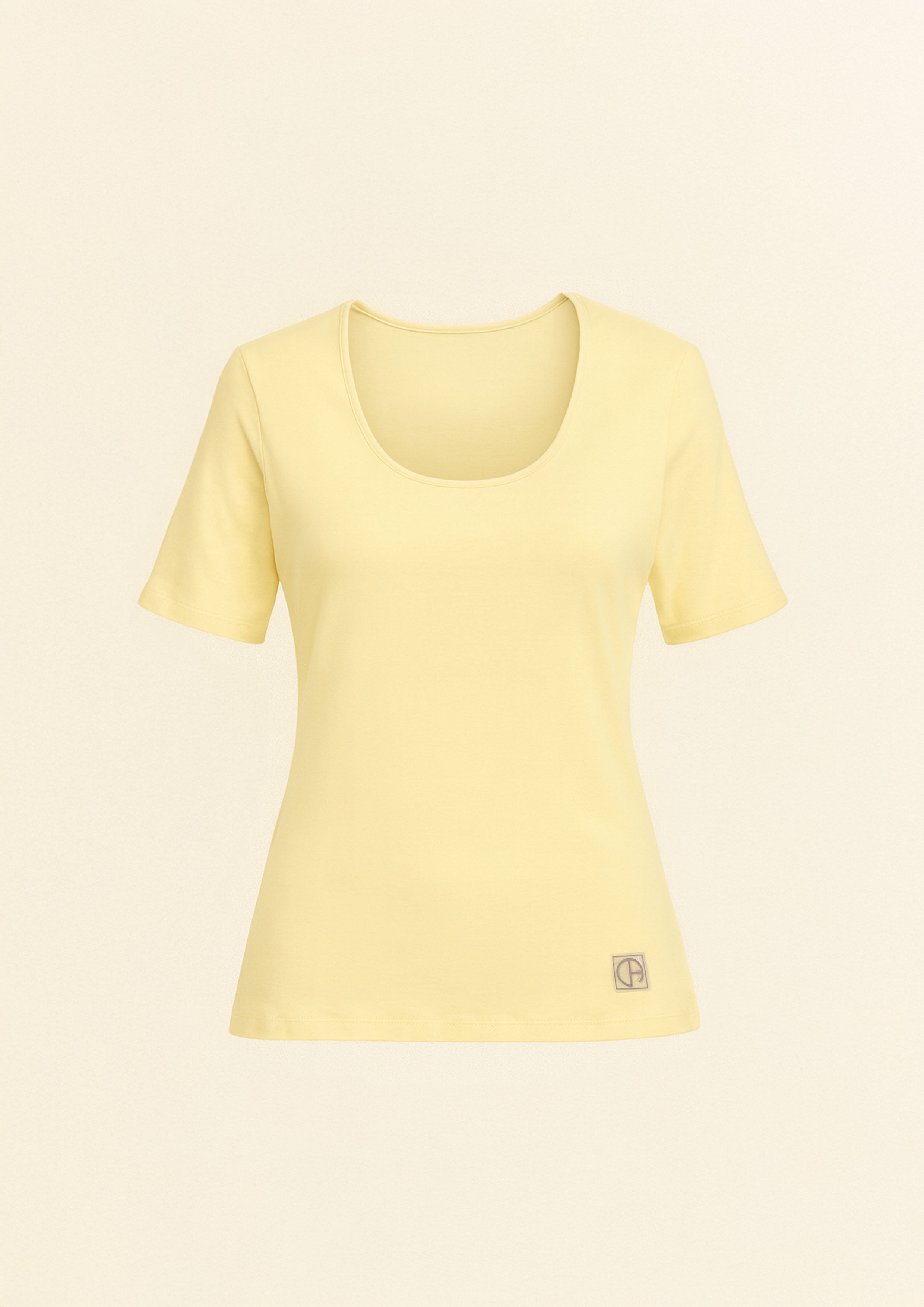REMERA CLASICA CALA MANGA CORTA AMARILLA