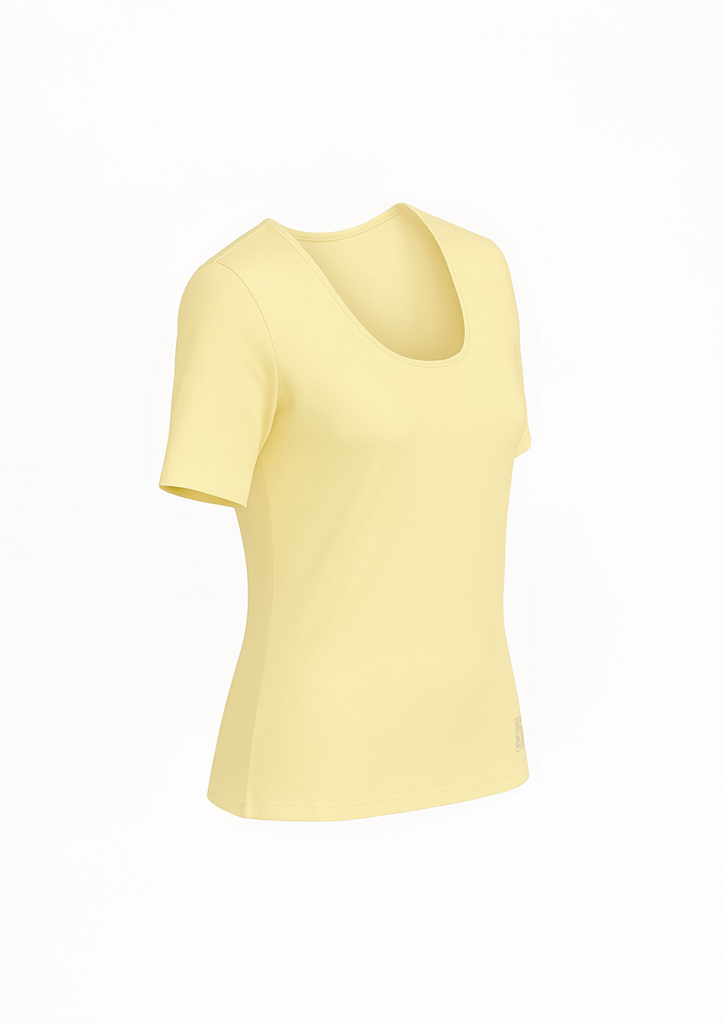 REMERA CLASICA CALA MANGA CORTA AMARILLA