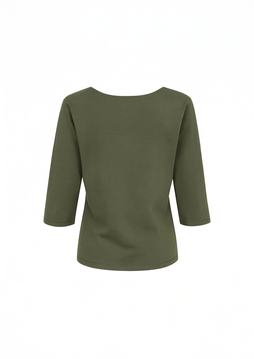 REMERA CLASICA 3/4 VERDE