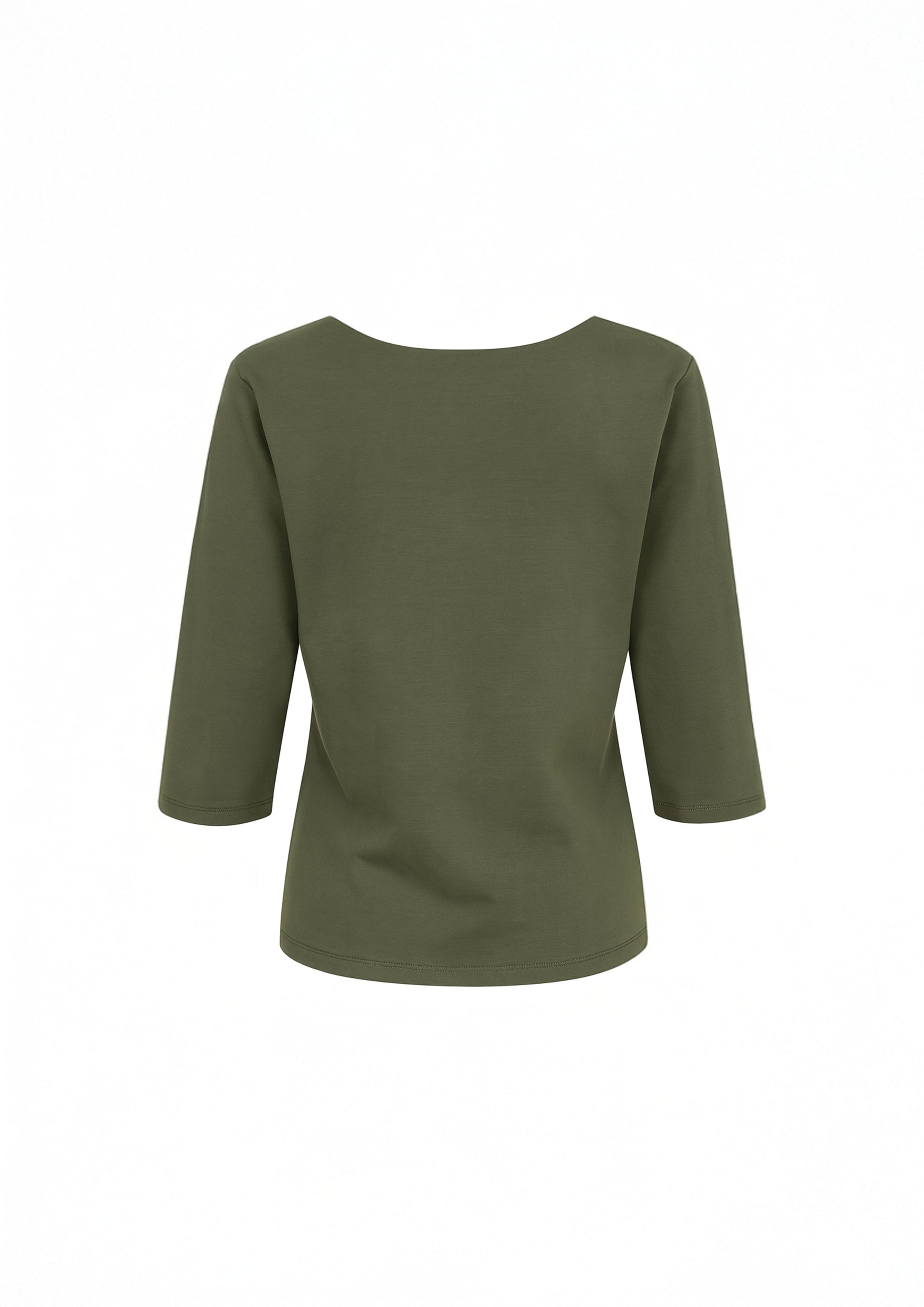 REMERA CLASICA 3/4 VERDE