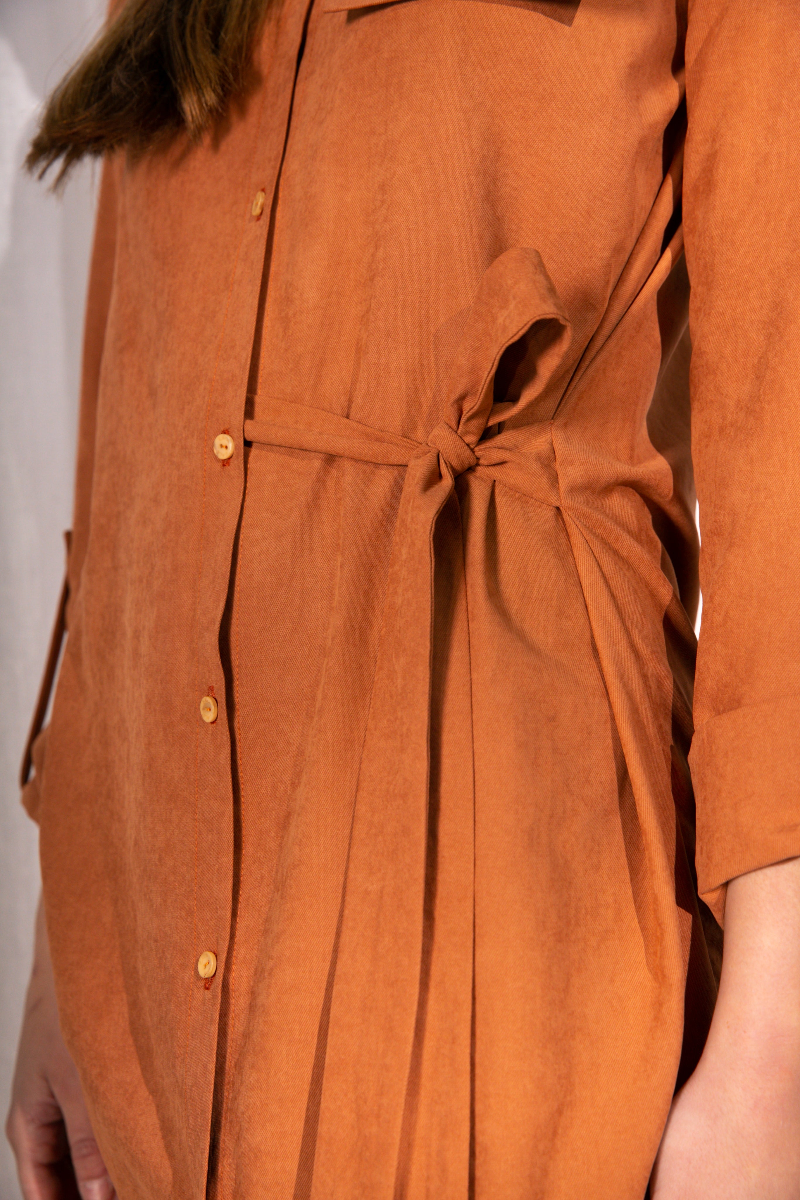 VESTIDO CAMISERO MOIRA CAMEL