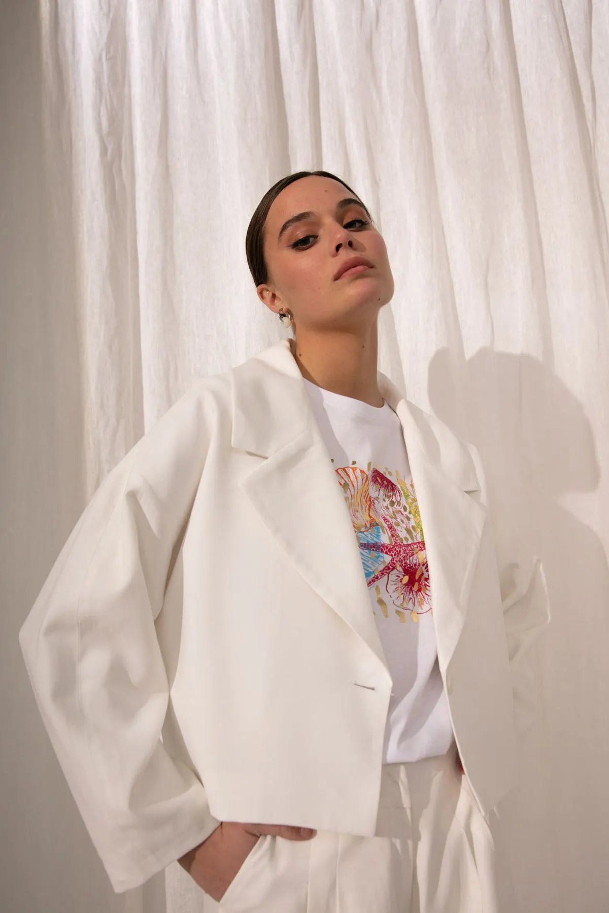 CHAQUETA DAPHNE OFF WHITE
